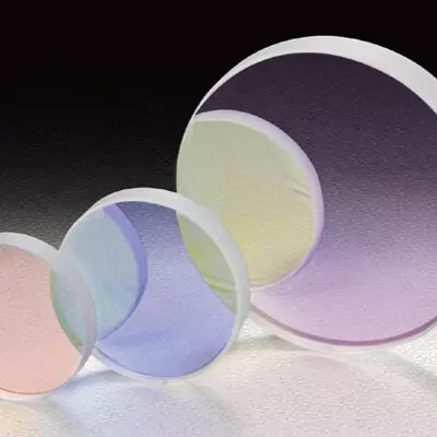 Coated optical windows showing AR and functional coating tints